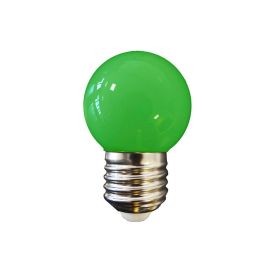 Bombilla esferica led e27 1 W 80 lm luz verde ø45 x 69 mm Precio: 1.79000019. SKU: S7915607