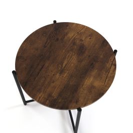 Mesa Auxiliar Redonda Madera 51x40 cm Versa Mesa Auxiliar Redonda Madera 51x40 cm Versa