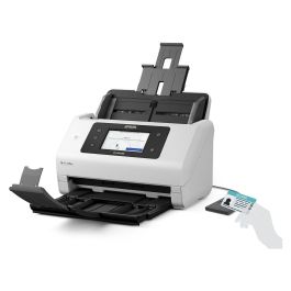 Epson WorkForce DS-800WN Escáner A4 Network y Wifi Autónomo, 50ppm/100ipm, Alimentador 100 Hojas, Compatible Open Platform
