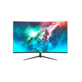 Nilox NXM24CRV01 Monitor Gaming Curvo 23.8 Pulgadas, Panel VA, Resolución FHD 1920x1080, 165Hz, 1ms, FreeSync/G-Sync Compatible, Altavoces, Negro