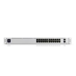 Ubiquiti USW-Pro-24-PoE Switch Pro 24, 24 Puertos Gigabit RJ45, 2 Puertos 10G SFP+, L2/L3, Pantalla Táctil 1.3"