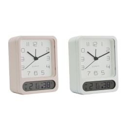 Reloj Despertador Basicos DKD Home Decor Blanco Rosa Palo 4.5 x 12 x 10 cm (2 Unidades) Precio: 28.49999999. SKU: B1DQ2RSHXY
