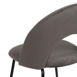 Silla Taupe Tejido-Metal Contract 49 X 60 X 81 cm