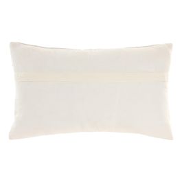 DKD Home Decor India 24 Cojín Crudo Bordado a Mano Algodón 30 x 50 cm (2 Unidades)