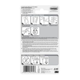 3M Sujetacables Command para cables redondos, blister de 4 clips y 5 tiras