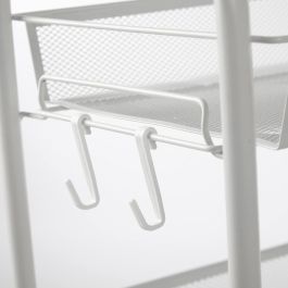 Inde Carrito Auxiliar Confortime de 3 Niveles con Ruedas, 58.7 cm Largo x 26.7 cm Ancho x 7.5 cm Alto (4 Unidades)