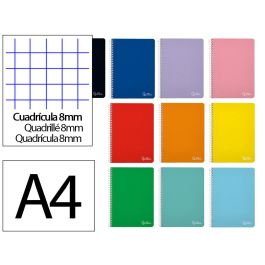 Cuaderno Espiral Liderpapel A4 Witty Tapa Dura 80H 90 gr Cuadro 8 mm Con Margen Colores Surtidos Precio: 19.98999981. SKU: B1H3SKB78H
