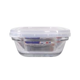 Duralex Fiambrera Rectangular 0.4L 15.5 cm x 11 cm x 4.5 cm Tapa Transparente (8 Unidades)