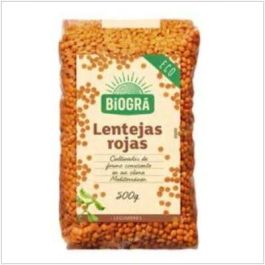 BIOGRA Lentejas Rojas Ecológicas 500g, Alto Contenido Proteínas, Fuente de Fibra, Alimento Vegano y Sin Lactosa Precio: 3.5000004. SKU: B17EF7ZVB3