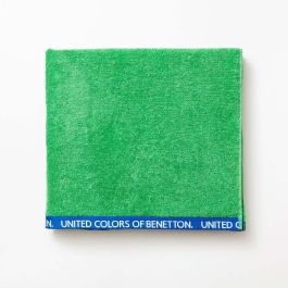 Benetton Toalla de playa Rainbow 160x90cm 100% algodón velour verde