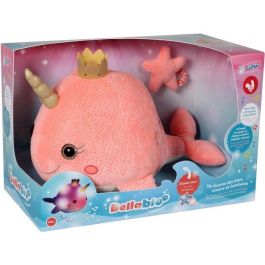 Gipsy Bella Bloo Narval Unicornio Marino de Peluche Juguete Musical y Luminoso de 35 cm con Sonido, Luz y Movimiento