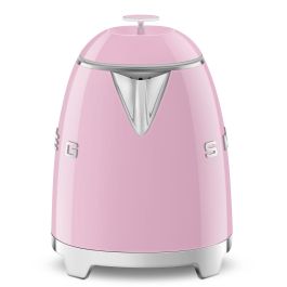 Smeg KLF05PKEU Hervidor de Agua Mini 0.8 L 1400 W Rosa Acero Inoxidable Indicador de Nivel de Agua Filtrado Apagado Automático