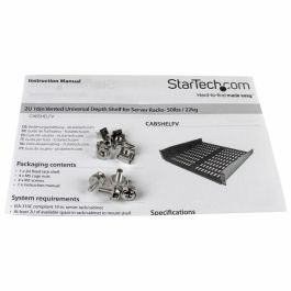 Bandeja Fija para Armario Rack Startech CABSHELFV Bandeja Fija para Armario Rack Startech CABSHELFV