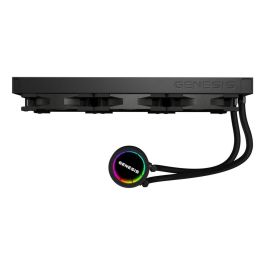 GENESIS NLG-2321 Kit de Refrigeración Líquida para Ordenador, Carcasa PC, Negro, 3 Ventiladores, Iluminación LED RGB
