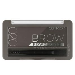 Catrice BROW Powder Set Maquillaje para Cejas Waterproof, Tono #020-brown, 2 Tonos con Aplicador 2 en 1 y Acabado Mate 4g