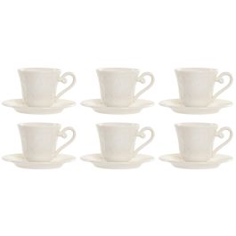 Juego de Tazas de Café Home ESPRIT Blanco Bambú Porcelana 90 ml Juego de Tazas de Café Home ESPRIT Blanco Bambú Porcelana 90 ml