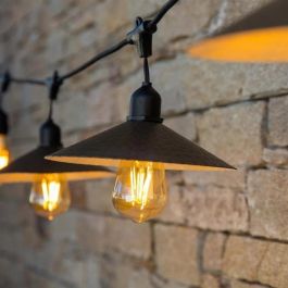 Guirnalda de luz solar para exterior - LUMISKY - VINTY LIGHT SOLAR - 6 m - 10 bombillas de filamento - LED blanco cálido Guirnalda de luz solar para exterior - LUMISKY - VINTY LIGHT SOLAR - 6 m - 10 bombillas de filamento - LED blanco cálido