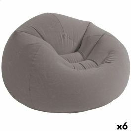 Sillón Hinchable Intex Gris 107 x 69 x 104 cm (6 Unidades) Precio: 137.50000044. SKU: B137Y9582V