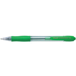 Pilot Boligrafo Super Grip Verde Retractil Tinta Base de Aceite Trazo 0.4 mm