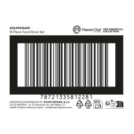 Inde Rallador Con Recipiente 4 Accesorios 1 kg (12 Unidades)