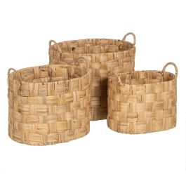 Juego de Cestos Beige Fibra natural 45 x 35 x 41 cm (3 Unidades) Precio: 105.68999947. SKU: B14QDLYSRD