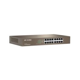 IP-COM G1016D Switch Gigabit Ethernet de 16 Puertos para PYMES y Videovigilancia, No Administrado, 32Gbps