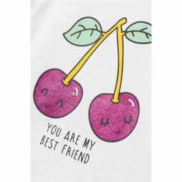 Camiseta de Manga Corta Infantil Name It Nmfvibeke Capsl Blanco