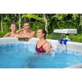 Bestway BES6941607347010 Fuente Cascada para Piscinas Elevadas con Iluminación LED