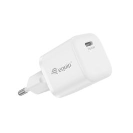 Equip Cargador Pared USB-C PD 3.0 20W 245520 - Carga Rápida, Compatible con Nintendo Switch, iPad, iPhone, Samsung