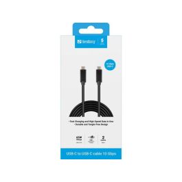 Sandberg Cable USB-C a USB-C 2M USB 3.1 Gen.2 10 Gbps Macho-Macho