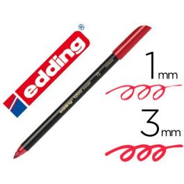 Rotulador Edding Punta Fibra 1200 Rojo Metalizado N 72 Punta Redonda 1-3 mm 10 unidades