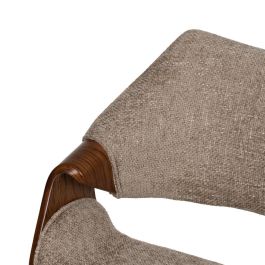 Silla Beige-Marrón Tejido-Madera 61 X 56 X 82 cm