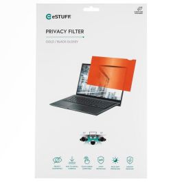 eSTUFF Filtro de Privacidad Dorado para Monitor 14" 16:9 - Protección de Pantalla y Antiespía