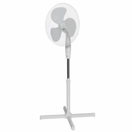 Ventilador de pie OCEANIC - 45W - Diámetro 40 cm - Altura regulable - Oscilación - Blanco