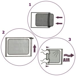 Jet Lag Juego de 2 Bolsas Vacío Maletas Reutilizables para Viaje S/L 35x50cm 40x60cm