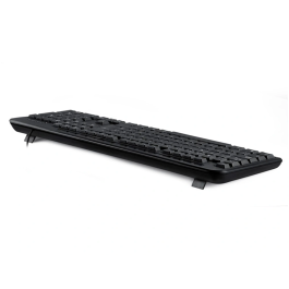 Q-connect Teclado Negro con Cable 1,5 m Compatible Windows