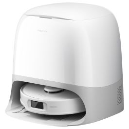 Roborock Qrevo Curv 5A1 Robot Aspirador y Fregador con Estación Base Multifunción Sin Bolsa, Color Negro y Blanco