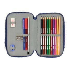 Plumier Doble Harry Potter Captain Azul marino 12.5 x 19.5 x 4 cm Plumier Doble 29 Piezas