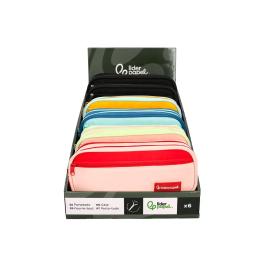 Liderpapel Estuche Portatodo Duo 2 Cremalleras con Bolsillo Frontal 220x90x50 mm