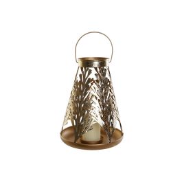 DKD Home Decor Farola Glam Dorada de Metal, Estilo Moderno, 42 cm Alto x 25x25 cm de Base. Lámpara de Pie para Salón Dormitorio