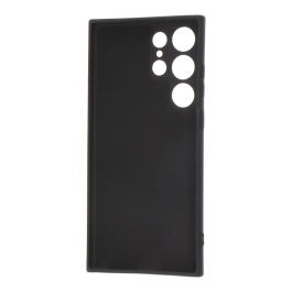 Carcasa negra de plástico soft touch para samsung s23 ultra