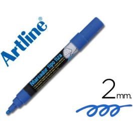 Rotulador Artline Pizarra Verde Negra Epw-4-Az Color Azul Bolsa De 4 Unidades