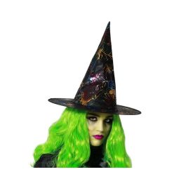 Sombrero de Bruja Puntiagudo con Telaraña Multicolor Brillante, Ideal para Fiestas Halloween, Espectáculos y Temática Mágica Precio: 1.49999949. SKU: S1131775
