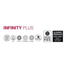 Sartén roja Soft T.Infinity de 24 cm - Quttin (6 Unidades) Sartén roja Soft T.Infinity de 24 cm - Quttin (6 Unidades)