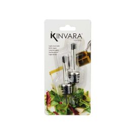 Kinvara Set Dosificadores Metal Alargado Negro 9x18.5x2.5 cm (36 Unidades)