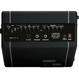 Hiwatt Amplificador Acústico GO40 Combo Portátil 40W con Batería, Bluetooth y Reverberación para Guitarra y Micrófono