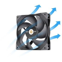 Thermaltake Ventilador de PC SWAFAN GT12 de 120mm - Refrigerador de Aire Hidráulico Negro para Carcasa de Ordenador