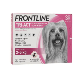 Frontline Tri-Act 3 Pipetas para Perros de 2 a 5 kg - Antiparasitario para Pulgas, Garrapatas y Mosquitos Precio: 34.78999986. SKU: S7168557