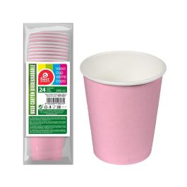 Best Products Vasos de Cartón Rosas Baby 200cc - Pack 24 unidades