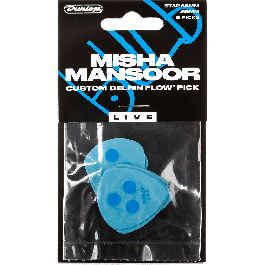 Dunlop Pack 6 Púas Delrin Flow® Misha Mansoor - 0,65 Mm